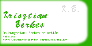 krisztian berkes business card